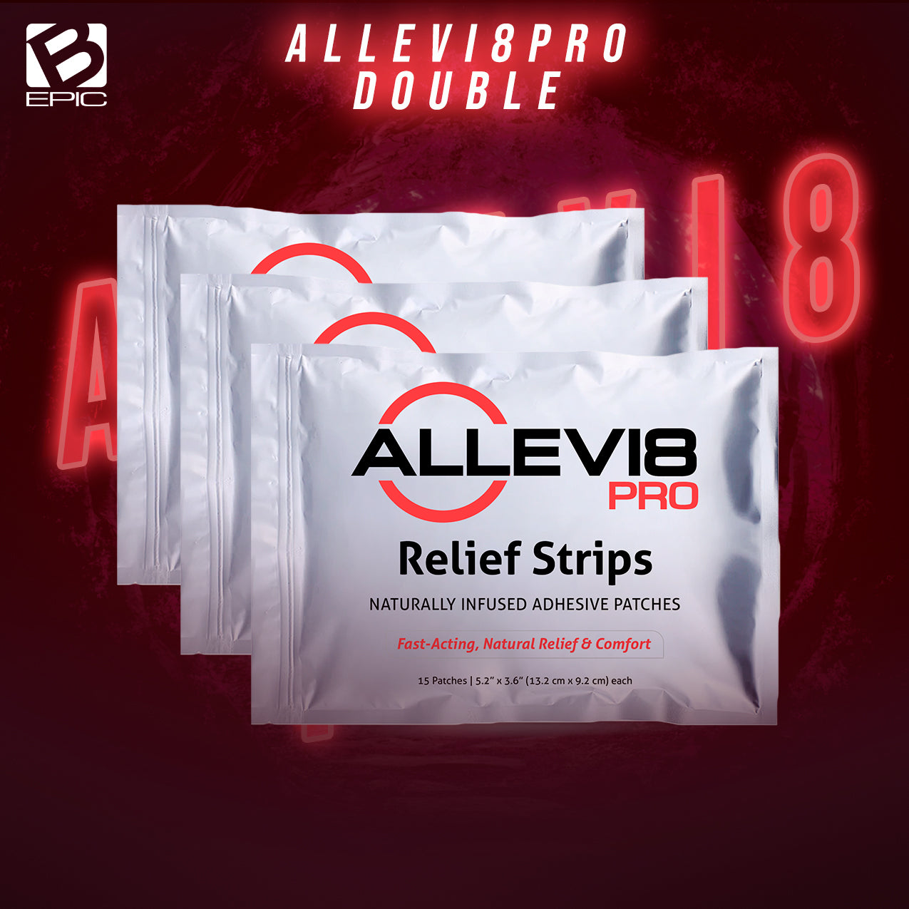 Bepic Allevi8 Pro 3 Pack - 45 Patches - Shipping & Tax Included!